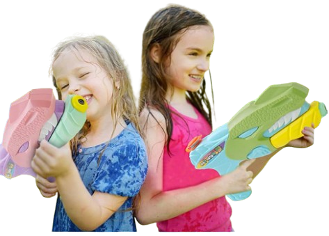 PISTOLA DE AGUA DINOSAURIO