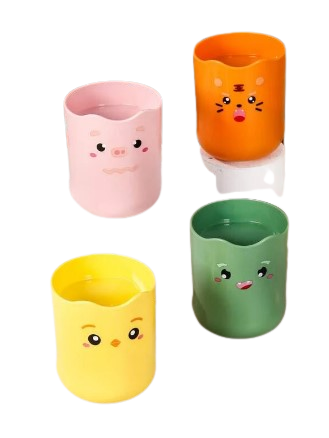 VASITOS 300ML PLASTICOS CON AGARRE