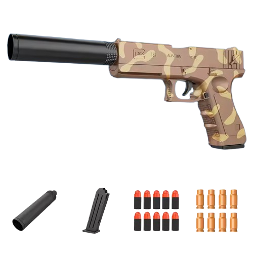 PISTOLA MODELO GLOCK-BALAS BLANDAS