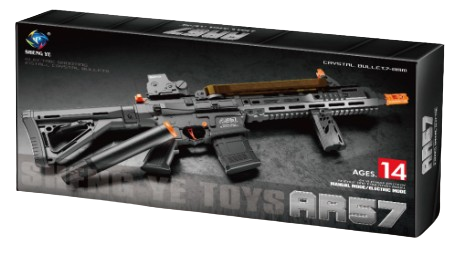 AR57 RECARGABLE CON BALAS HIDROGEL