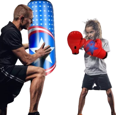 SACO Y GUANTES DE BOXEO INFANTIL