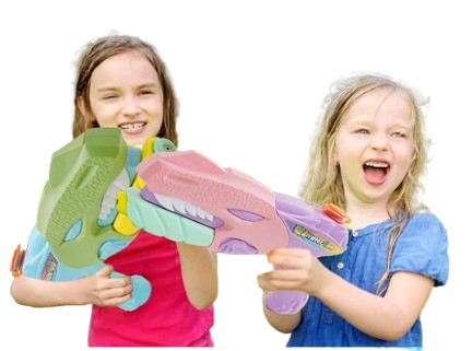 PISTOLA DE AGUA DINOSAURIO