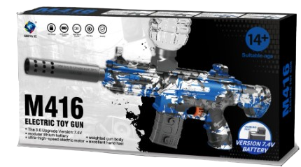 M416 RECARGABLE CON BALAS HIDROGEL