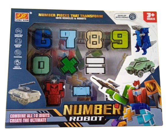 ROBOT TRANSFORMER 10 PIEZAS