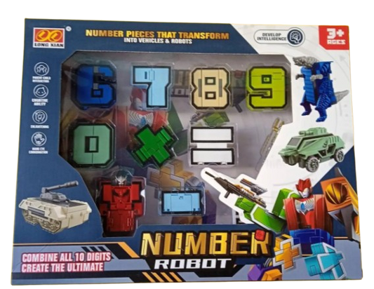 ROBOT TRANSFORMER 10 PIEZAS