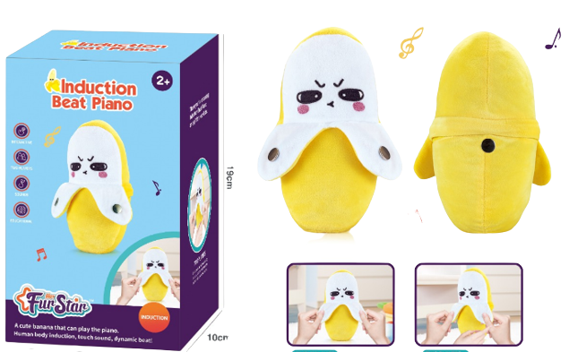 JUGUETE PLATANO CON SENSOR SONIDO
